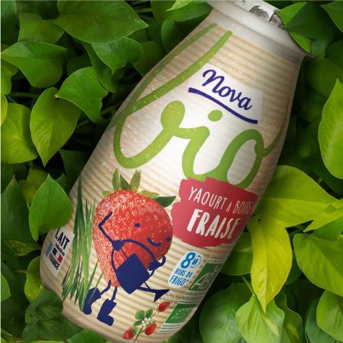 création gamme yaourt à boire nova BIO