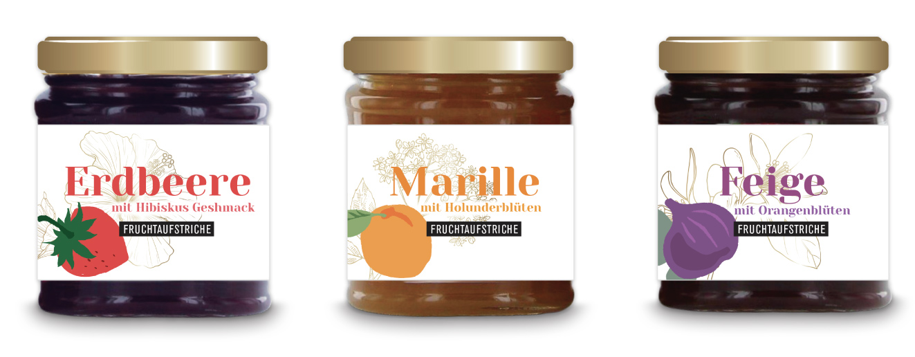 création étiquette pots de confiture Grandessa recherche 1