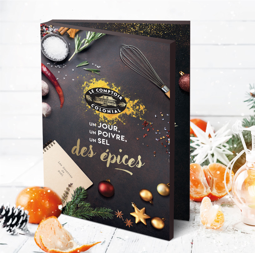 création calendrier de l'avent thème recette