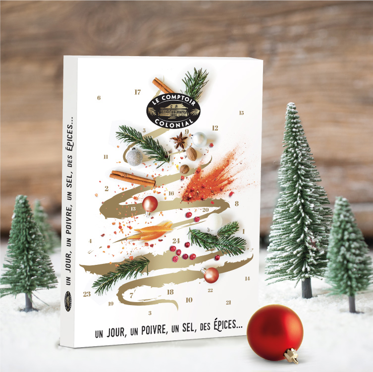 Création calendrier de l'avent sapin Comptoir Colonial
